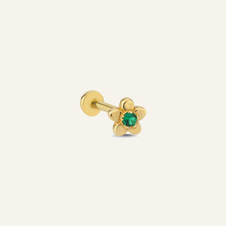 Hasenora Green Kulak Piercing | 14 Ayar Altın