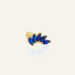 Havelise Blue Kulak Piercing | 14 Ayar Altın