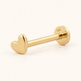 Hearstring Kalp Figürlü Altın Kulak Piercing