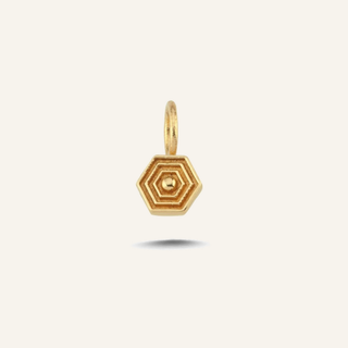 Hexagon Altın Charm