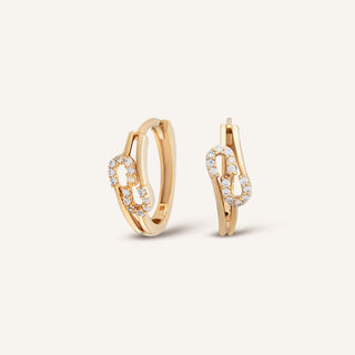 Horsia Halka Küpe | 14 Ayar Altın