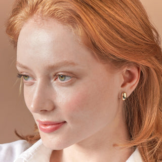 Hug Drop Küpe | 14 Ayar Altın