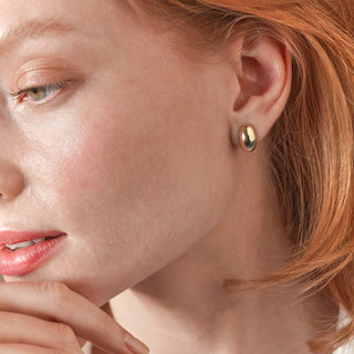 Hug Drop Küpe | 14 Ayar Altın