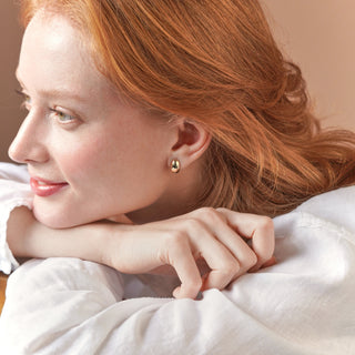 Hug Drop Küpe | 14 Ayar Altın