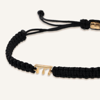 Black Line Bileklik | 14 Ayar Altın