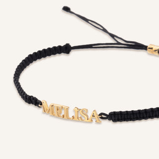 Black Monogram Bileklik