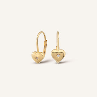 Gold Heart Küpe