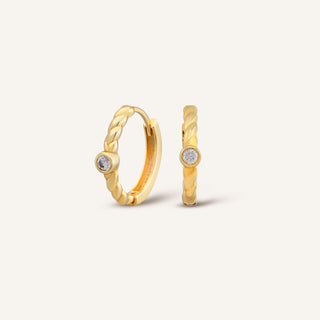 Ornava Halka Küpe | 14 Ayar Altın