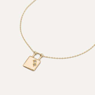 Starlock Kolye | 14 Ayar Altın