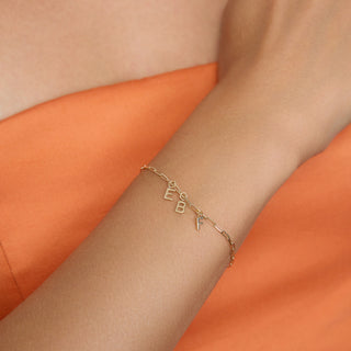 Letter Charm | 14 Ayar Altın