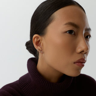 Linea Küpe | 14 Ayar Altın