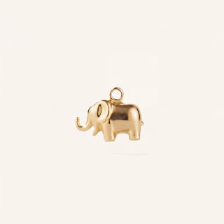 Majestic Elephant Fil Figürlü Altın Charm