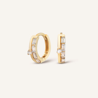 Almeyra Halka Küpe | 14 Ayar Altın