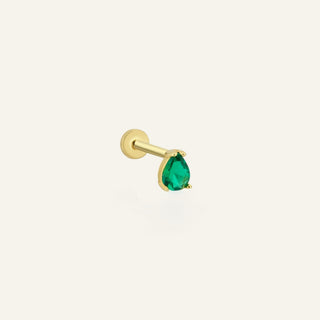 Murenati Green Altın Kulak Piercing