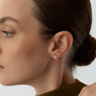 Novira Kombin Küpe | 14 Ayar Altın