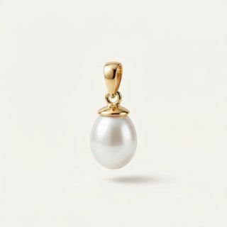 Pearl Drop Sallantılı İnci Altın Kolye Ucu