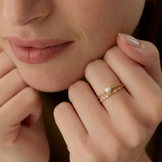 Perlae Yüzük | 14 Ayar Altın