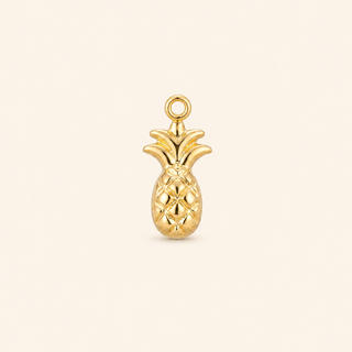 Pine Tropic Ananas Figürlü Altın Charm