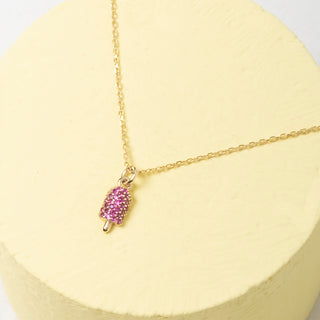 Pink Popsicle Çocuk Kolye | 14 Ayar Altın