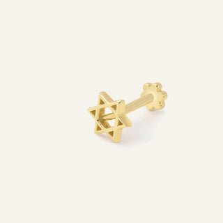 Kelra Yıldız Figürlü Altın Kulak Piercing