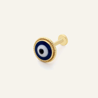 Ramilose Navy Kulak Piercing | 14 Ayar Altın