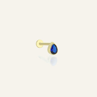 Ranulise Blue Kulak Piercing | 14 Ayar Altın