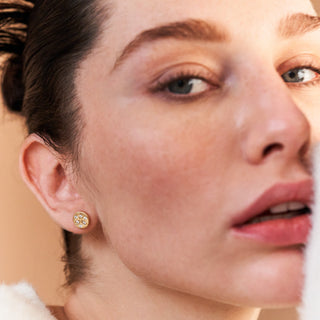 Lotus Küpe | 14 Ayar Altın