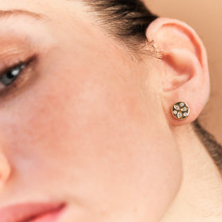 Lotus Küpe | 14 Ayar Altın