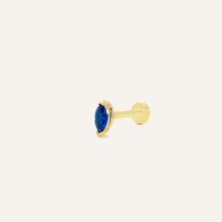 Senariva Blue Kulak Piercing | 14 Ayar Altın