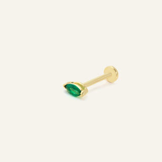 Senariva Green Kulak Piercing | 14 Ayar Altın