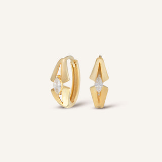 Sentinel Halka Küpe | 14 Ayar Altın