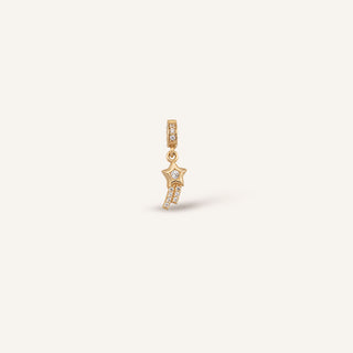 Shooting Star Klips Charm | 14 Ayar Altın
