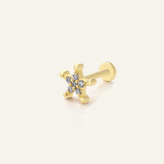 Small Miradek Kulak Piercing | 14 Ayar Altın