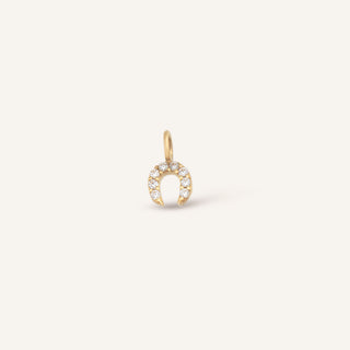Horseshoe At Nalı Figürlü Taşlı Altın Charm
