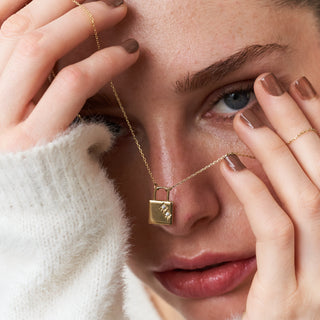 Starlock Kolye | 14 Ayar Altın