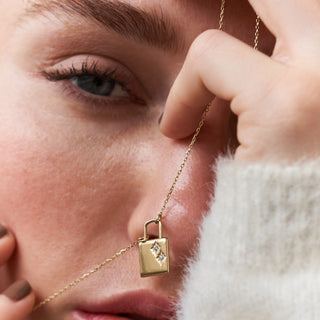 Starlock Kolye | 14 Ayar Altın