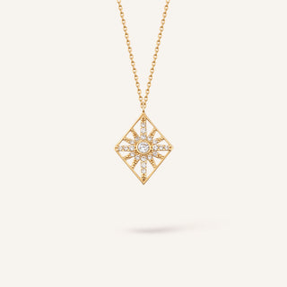 Taş Kutup Kolye | 14 Ayar Altın