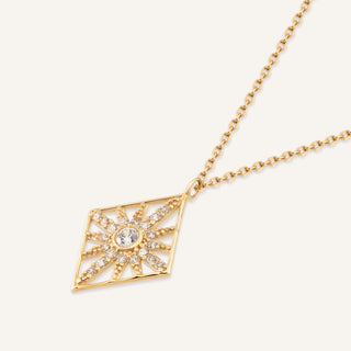 Taş Kutup Kolye | 14 Ayar Altın