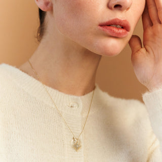 Taş Kutup Kolye | 14 Ayar Altın