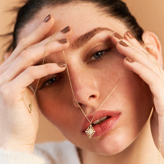 Taş Kutup Kolye | 14 Ayar Altın