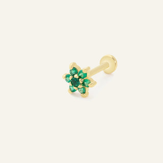 Terulina Green Kulak Piercing | 14 Ayar Altın