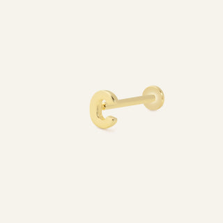 C Harf Altın Kulak Piercing