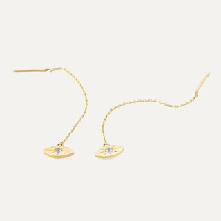 Twilight Eyes Küpe | 14 Ayar Altın