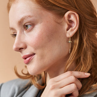 Twilight Eyes Küpe | 14 Ayar Altın