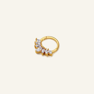 Veil Trace Markiz Kesim Taşlı Altın Halka Helix Piercing 8 MM